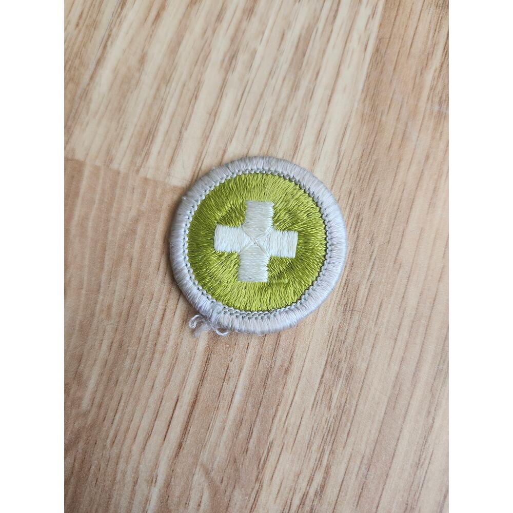 Vintage BSA Boy Scouts of America Safety Merit Badge Patch Eagle Required